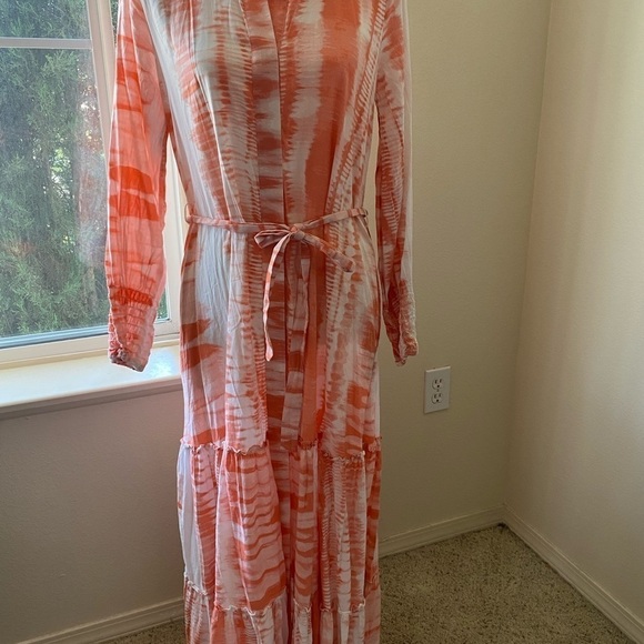 Anthropologie MISA Los Angeles Esmee Tie Dye Maxi Dress Size small Cotton - Picture 3 of 10